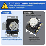 W10745655 1PC Dryer Timer 230V 60HZ Replacement For Whirlpool Maytag Amana Inglis Roper W10857612 W10436308
