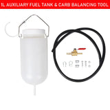 1Set Motorcycle 1 Litre Auxiliary Fuel Tank & Carb Balancing Tool For Bikes Scooters Auxiliary Fuel Tank Motorcycle Parts