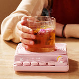 40W Coffee Mug Warmer Cup Heater Heating Pad Warming Coaster for Tea Water Milk 3 Temperature Adjustment Drink Food Heater