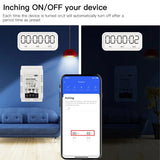 Tuya WiFi 20A Smart Switch Circuit Breaker APP Remote Control Power Monitor Overload Protection Work with Alexa Google Home