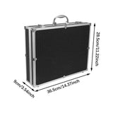 Microphone Carrying Studio with Sponge Vocal Microphones Hard Case Instrument Box for 4 Mics Storage Broadcast Equipment Mixer
