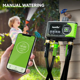 WiFi Water Timer 4 Zones Automatic Irrigation Timer Rain Delay Manual Watering Garden Lawn Faucet Watering Systems Controller