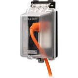 Outdoor Weatherproof Outdoor Outlet Cover Case Single Gang Electrical Box Rated for Wet Locations With Clear Transparent Lid