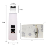 Ultrasonic Skin Scrubber Blackhead Remover Facial Cleanser Peeling Shovel Face Lifting Tool EMS Spatula Deep Cleansing
