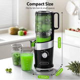 2025 Premium Cold Press Juicer - Wide Mouth Design for Whole Fruits & Vegetables (High Juice Yield, Easy