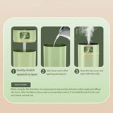 Thick fog humidifier 1.1L, household silent bedroom large capacity colorful breathing light rainbow light, with night