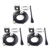 B27B 3X VHF Marine Antenna 156-163Mhz Rubber Waterproof Mast Aerial With 5M RG-58 Cable For Boat Sailboat Yacht