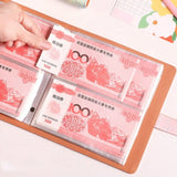 With Password Lock 200 Envelopes Money Saving Challeng PU Large Capacity Savings Binder Save Money Portable