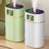 Thick fog humidifier 1.1L, household silent bedroom large capacity colorful breathing light rainbow light, with night