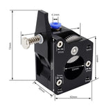 Geared Extruders Easy to Install Metal High Performance Accessories Dual Drive feed Printer Extruder Feeder Kit for Ender3 CR10