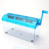 High Quality ABS Hand Shredder Hand Crank Mini Manual Shredder Transparent Eco-Friendly Documents Paper Cutting Tool Home Office