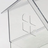 New Transparents Parrots Feeders Double Compartment Bird Feeders Easy Installation Balances Diet Support For Birds