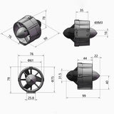 M060 Underwater Thruster 140W Brushless Motor for ROV USV Ocean Exploration Marine Robotics