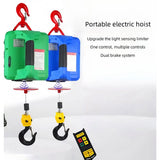 Exclusive version 100-500kg wireless remote control three in one electric hoist 220V cranehousehold small lifting portable crane