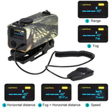 2-in-1 Professional Mini Metal Laser Rangefinder Speedometer1200M Real-time Distance Laser Range Finder for Hunting Outdoor