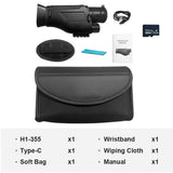 Ponbos Outdoor Infrared Night Vision Monoculars Camera Birdwatching Glass 4K HD Professional Tactical Telescope for Hunting