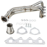 Car Modification Compatible with Suzuki Baja Kit Stainless Steel Performance Header Black/Silver Exhaust Exhaust
