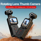Pocket Action Camera 270° Auto Rotatable Stabilization Touch Screen Sports DV Bodycam Portable Digital Video Recorder