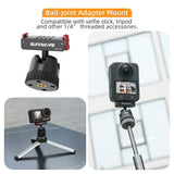 Magnetic Suction Cup Bracket Quick Release Ball Head Camera Mount 360 Rotatable Stable for DJI Osmo 360/Action 5 Pro/4/3