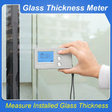 Glass Thickness Gauge Digital Laser Glass Thickness Meter Window Glazing Measuring Tool High Accuracy for Curtain Wall LS201
