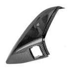 Car Snap-On Rearview Mirror Cover Carbon Fiber Side Wing Mirror Cover With Holes For Q7 2016-2024 Q5 2018-2024