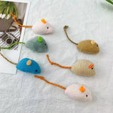 100pcs Cat Mice Toy Plush Catnip Filled Mouse for Indoor Cats and Kittens