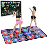 Double Users Dance Mat Game with Wireless Controller Musical Dance Mat 100 Music 60 Sensory Games Plug And Play for Family Sport