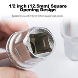4pcs Damaged Screw Extractor Drill Broken Stud Removal Socket Tools Bolt Extractor with Solid Storage Case 6/8/10/12mm