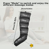 Air Compression Leg Massager Rechargeable Foot Calf Massage Boots For Relaxation Muscle Pain Relief Promote Blood Circulation