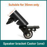 35Mm Sliding Casters Wheel Universal Roller Slider Portable Rotation Swivel Wheels For Universal Speaker Bracket