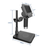 4.3 inch LCD Digital Microscope Precision Microscope with Weighing Scale with Lights for Fine Detail Observation Weight Scale
