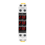 1 PC Electrical Three Phase Voltage Meters Measuring AC 80-500V Mini Modular Voltmeter Gauge Digital Indicator