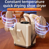 Six Foldable Electric Shoe Dryer With Timer Portable Boot Warmer Household Sock Heater For Shoes Boots UK Plug