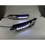 2Pcs LED DRL Daytime Running Fog Light Lamp for Audi A6 C6 2005-2008