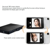 Phone Selfie Monitor Screen Wireless Magnetic Mount Vlog Phone Rear Camera Selfie WiFi Bluetooth Connection for Selfie Live