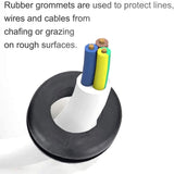200PCS Hollow Rubber Grommet Firewall Hole Plug Assortment, Rubber Grommet kit 6/8/10/12/16/20/22/25mm