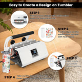 Tumbler Heat Press Machine 20-30oz Mug Press Machine Sublimation Printer Heat Press Heat Transfer Mug Printing Machine