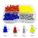 400Pcs Car Sealed Stopper 1.5/3.5MM Auto Connector Rubber Seal Silicone Cable Wire Automotive Waterproof Dust Proof Plug