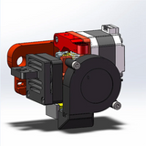 GW-Direct Drive Hotend Upgrade Kit One-Piece Direct Extrusion Kit With Turbo Fanhotend Assembly 24V For Ender-3