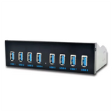 8 Port USB3 5.25 USB 3.0 Front Panel Hub, Multipurpose USB Splitter, USB-HUB For PC;
