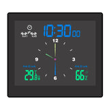 5" Color LCD Digital IP65 Waterproof Water Splacashes Bathroom Wall Clock Shower Temperature Humidity Kitchen Alarm Clocks Timer