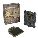 4K 46MP WIFI Solar Powered Wildlife Hunting Trail Camera Photo Traps with 8MP Sensor 5000mAh Lithium Battery App Control