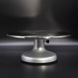 300mm 304 Stainless Steel Cake Decorating Turntable, Manual Rotating Baking Turntable with Lock and Scale