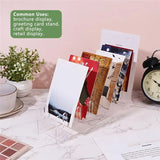 GW-3 Pcs 12 Tier Acrylic Greeting Card Display Stand Clear Card Display Stand Easy To Assemble Postcard Sticker Card Holder