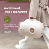 Fresh air System Half Window Pet Backpack Space Bag Portable Outing Cat Bag Cat Travel Bag Packaging Pet Product