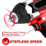 1800nm High Torque Electric Wrench 1/2 Inch Brushless Impact Wrench DTW700 Cordless Power Tool for M*akita 18v Battery