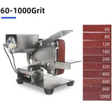 New Stepless Speed  Belt Sander 110V/220V Polishing Grinding Machine Mini Grinder Diy Belt Sander Sharpening Machine Polish Tool