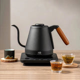 800ml Gooseneck Electric Kettle Hand Brew Coffee Pot Smart Teapot 1500W Thermo Pot Temperature-Control Heating Water Bottle
