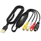 USB Video Capture Card VHS VCR TV DVD VHS To Digital Converter USB To AV Video Capture Adapter for /PC