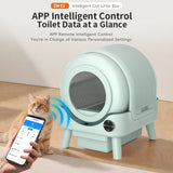 New WIFI OEM Automatic Smart Pet Cat Litter Box Big Size Fresh Air Tray PP Material Eco-friendly Automatic Cat Toilet Litter Box